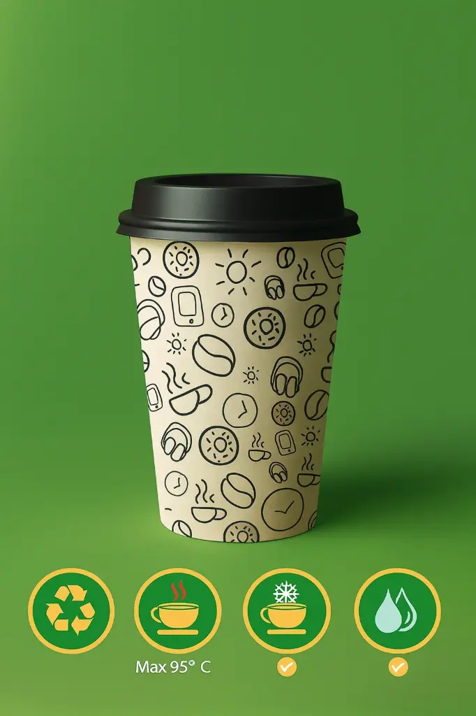 [PC-SW-7OZ-GD-1000] Karton Bardak Single 7oz Gourmet (1.000 Adet)